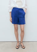 Short Droit Taille Normale En Lin