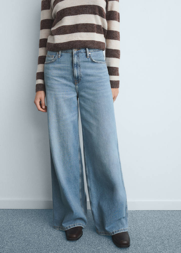 Jeans ampi a vita alta