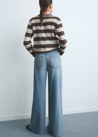Jeans ampi a vita alta