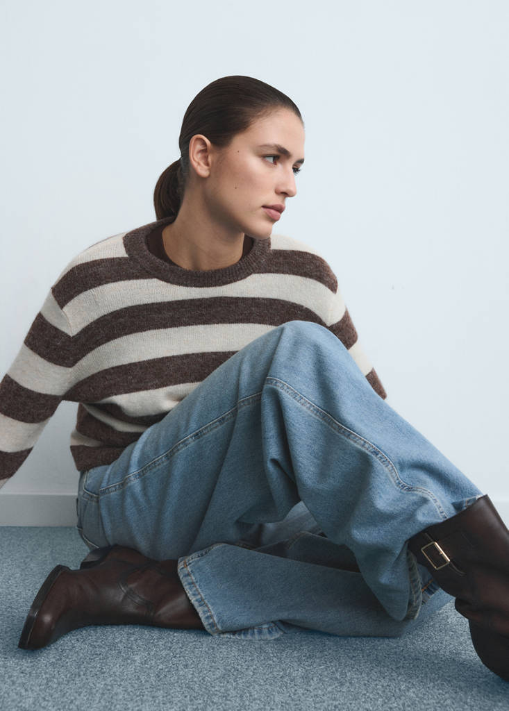 Jeans ampi a vita alta