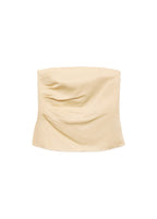 Top En Lin Mélangé Bustier
