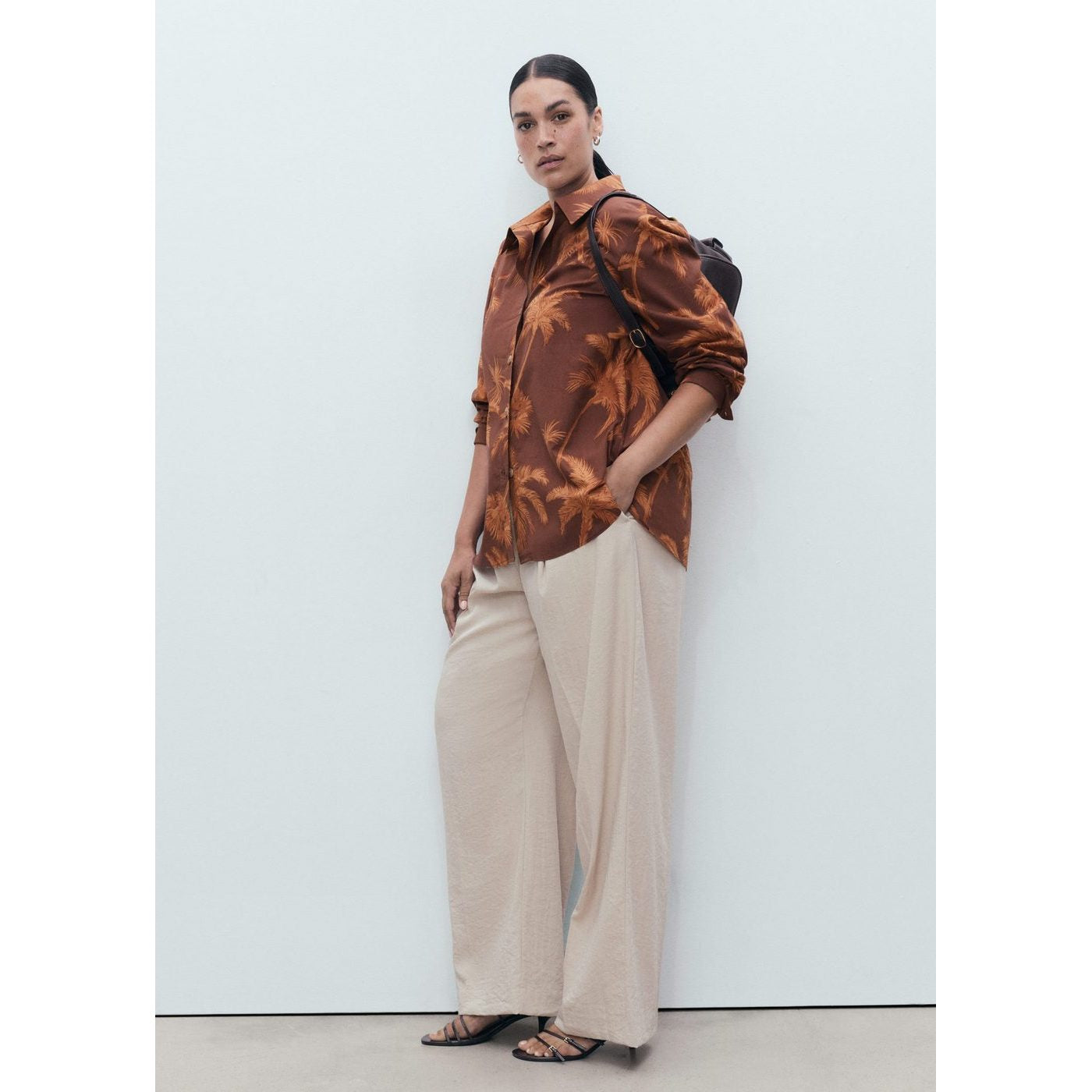 Chemise Coton En Imprimé Palmiers