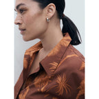 Chemise Coton En Imprimé Palmiers