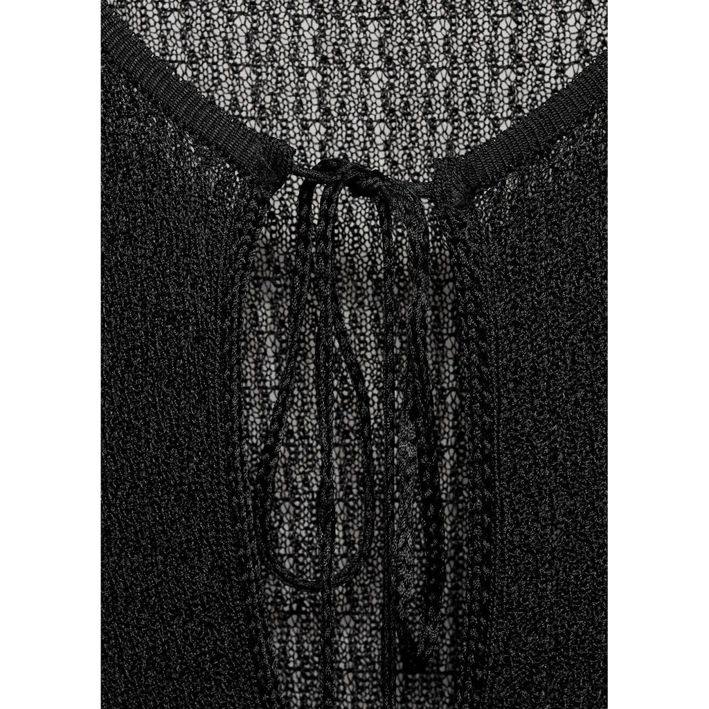 Cardigan Bow - Black