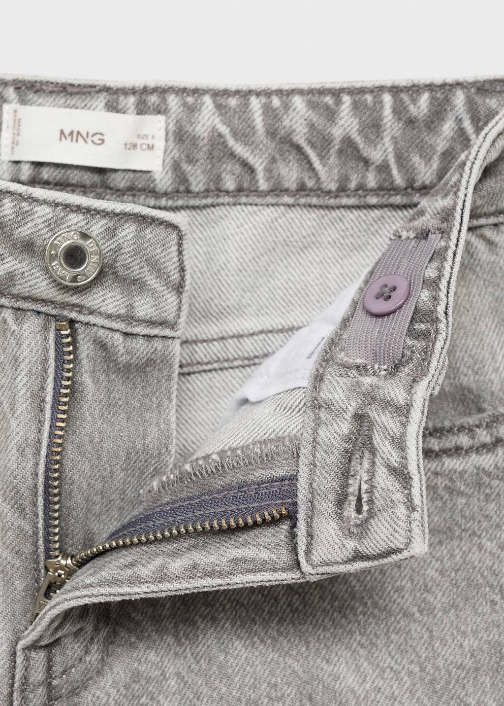 Jean Dad Gris Denim - Garçon