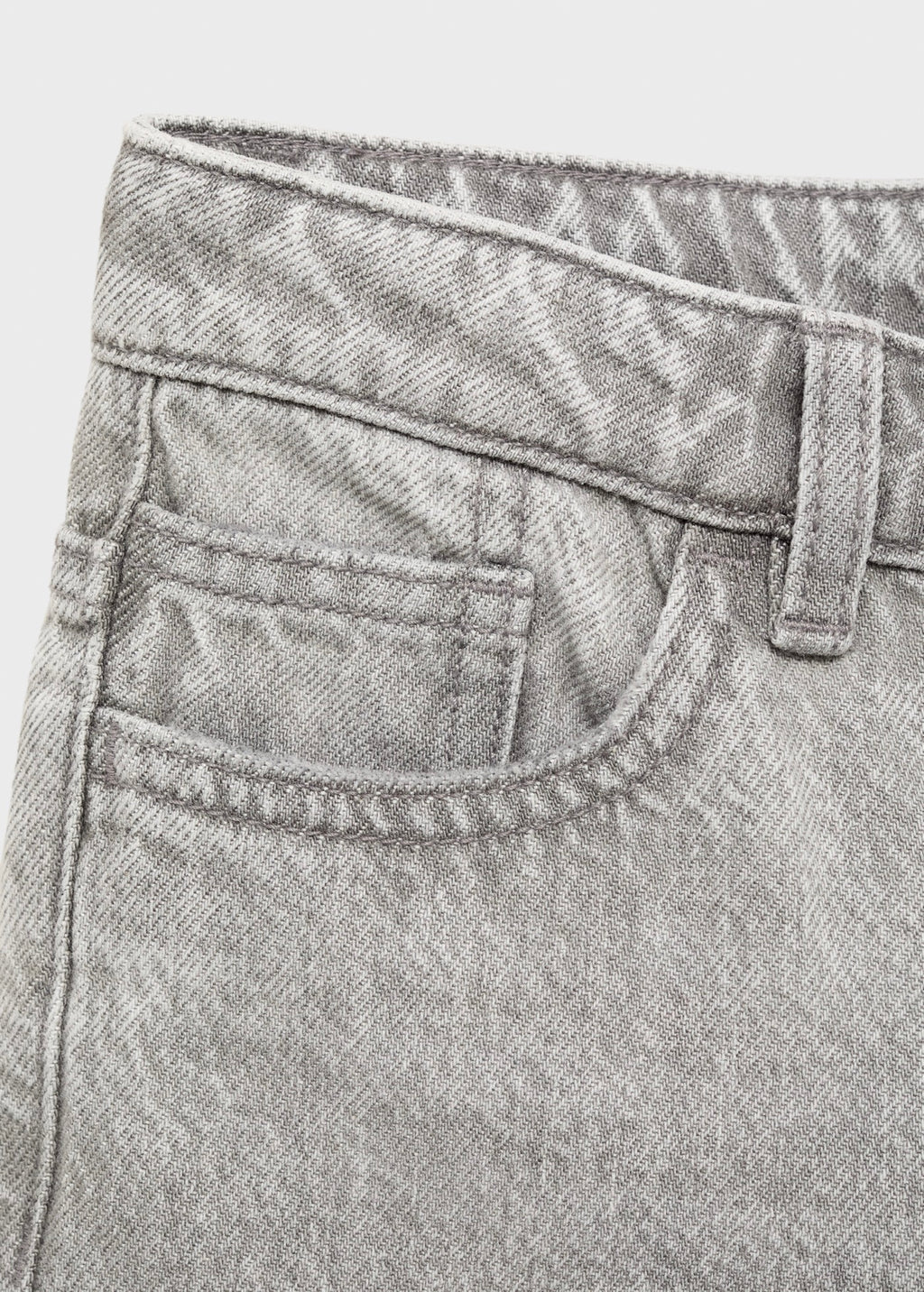 Jean Dad Gris Denim - Garçon