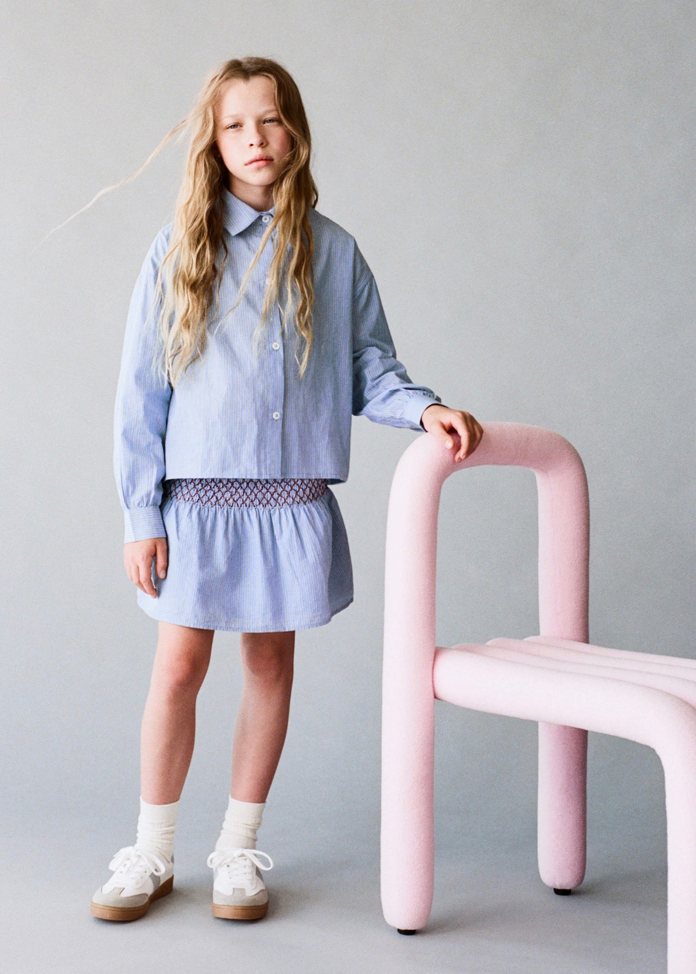 Alicia Blue Skirt - Girl