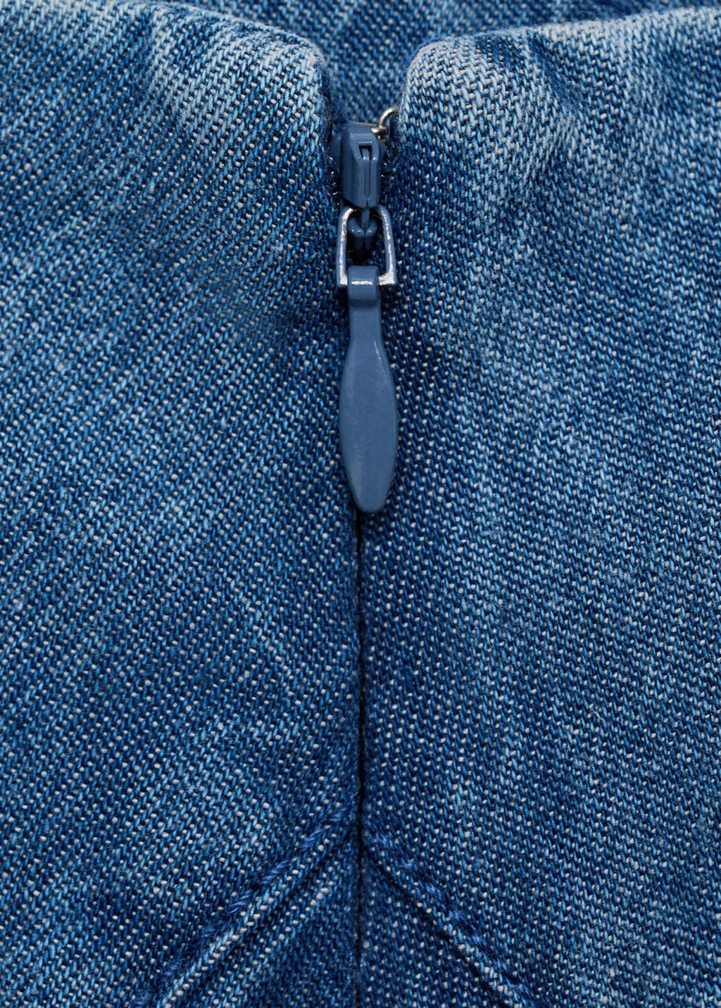 Jupe Midi Denim Coutures