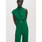 Combinaison Longue Asymétrique Ceinture