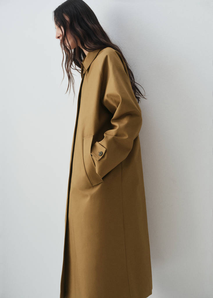 Trench Lungo 100% Cotone