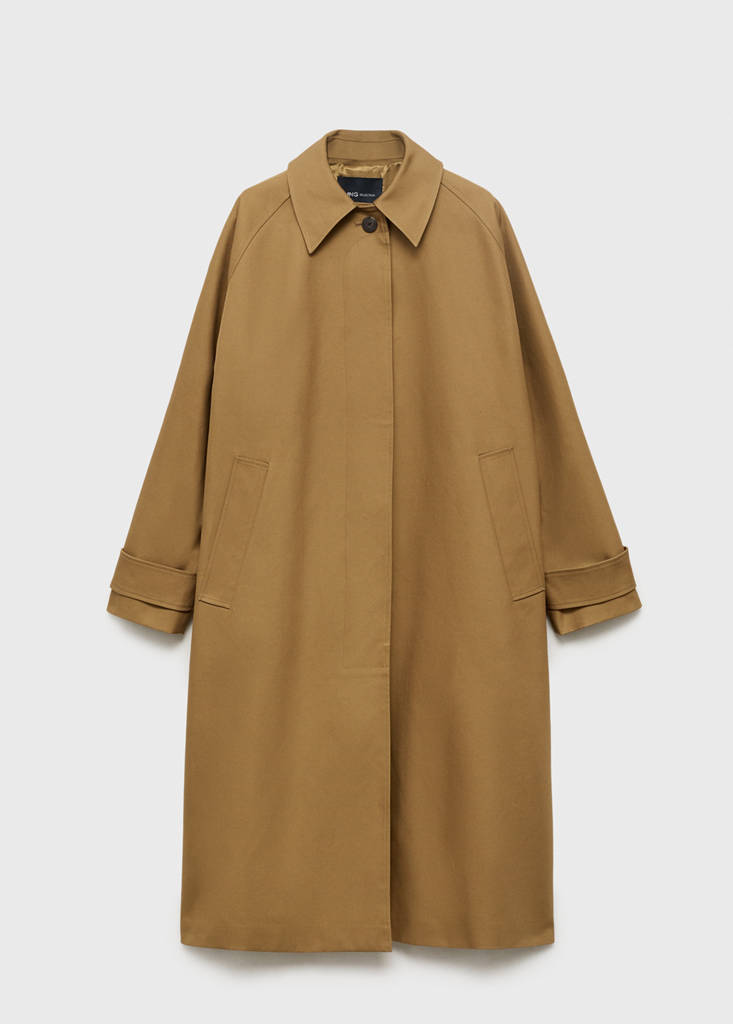 Trench Lungo 100% Cotone