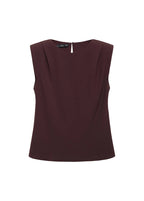 Bluse mit gerafften Schulterpolstern