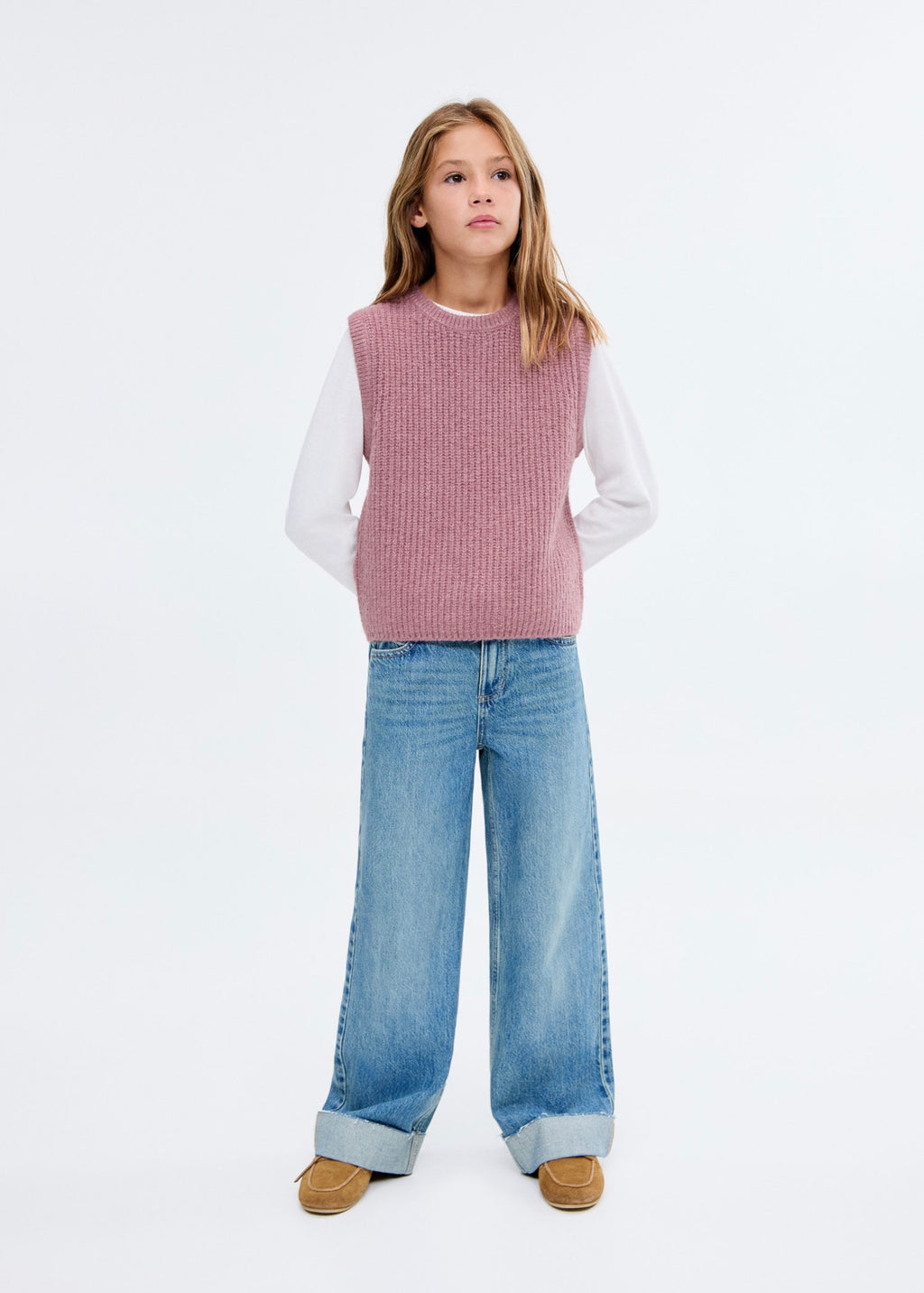 Gilet Enea Cerise - Fille