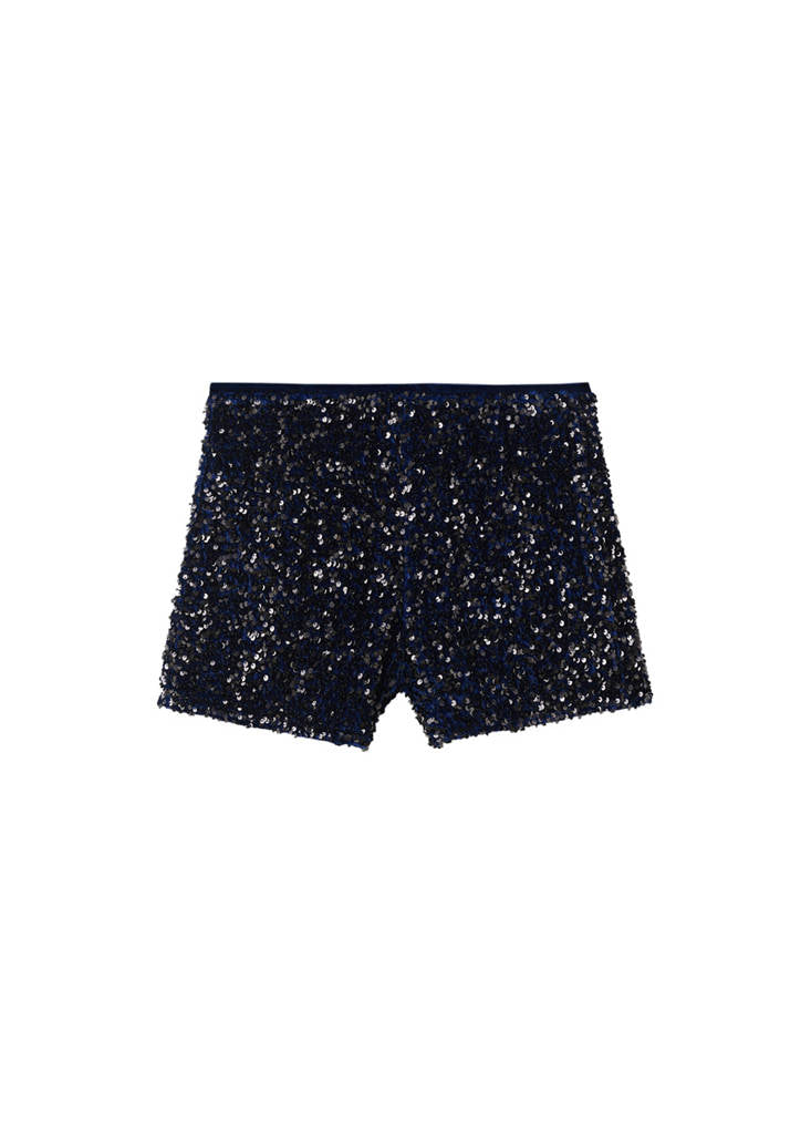 Short In Velluto Con Paillettes