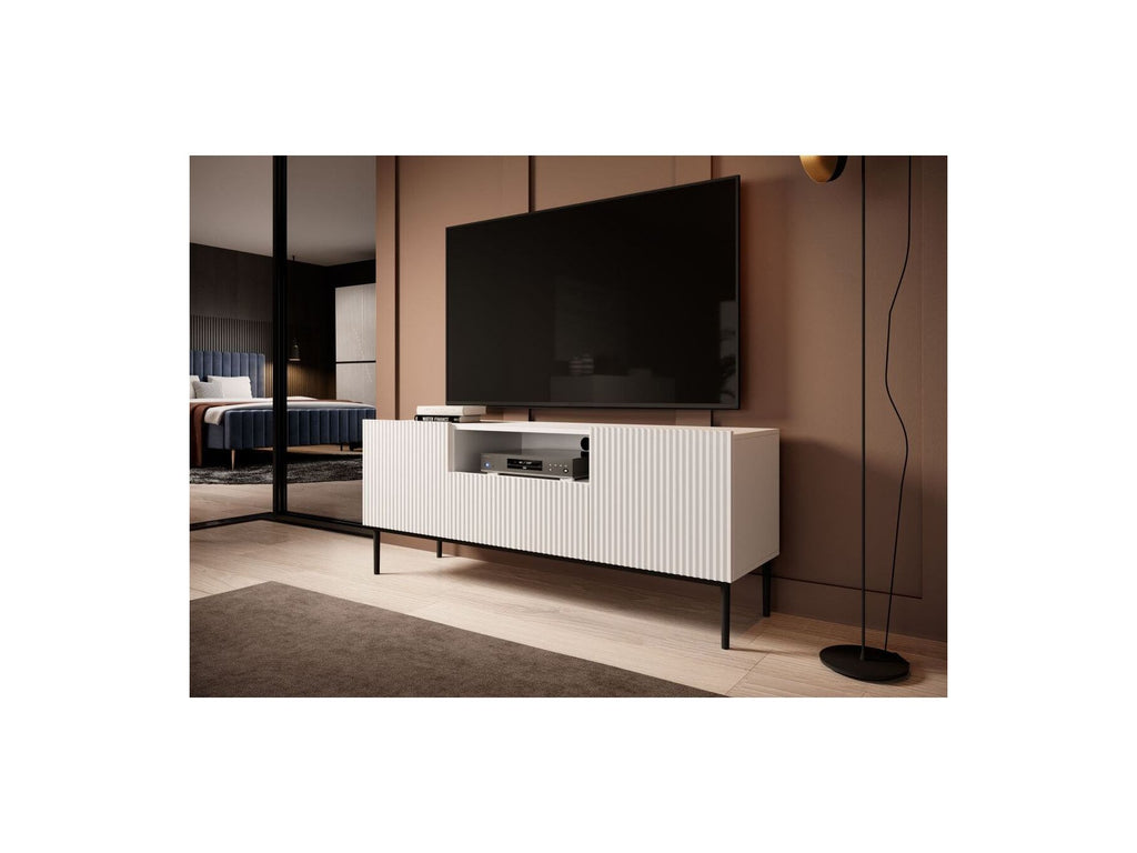 Kasha - Meuble Tv Avec Niche - Pieds Noir