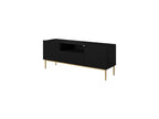Kasha - TV Unit with Open Compartment - Gold Legs