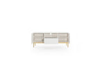Kasha - TV Unit with Open Compartment - Gold Legs