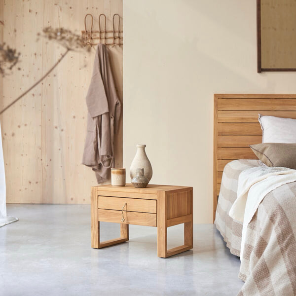 Minimalys - Sengebord - Teak - Natur