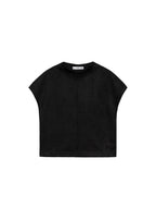 T-shirt in pelle sintetica