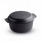 Casseruola con coperchio multifunzione - nero