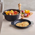 Casseruola con coperchio multifunzione - nero