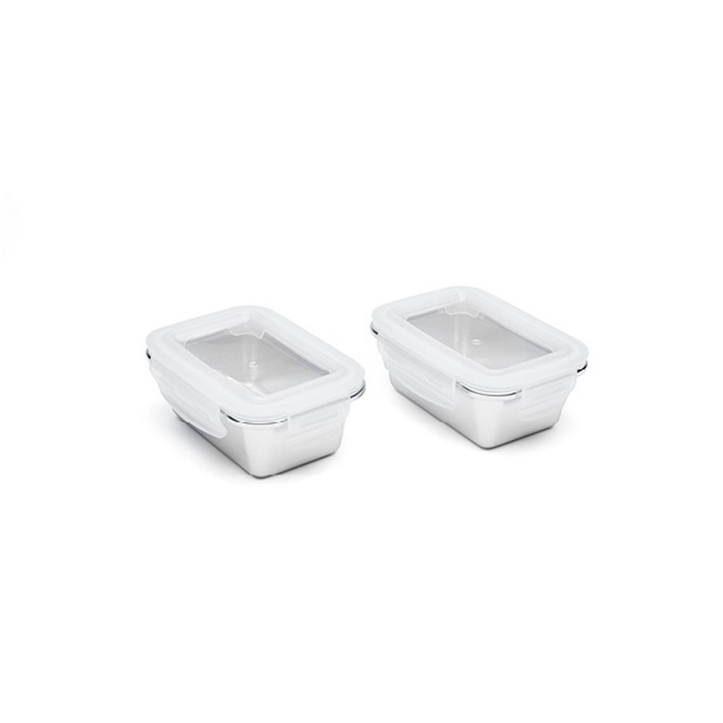 Set De 6 Boîtes De Conservation Avec Couvercle - Argenté