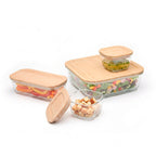 Set De 4 Boîtes De Conservation Avec Couvercle - Transparent