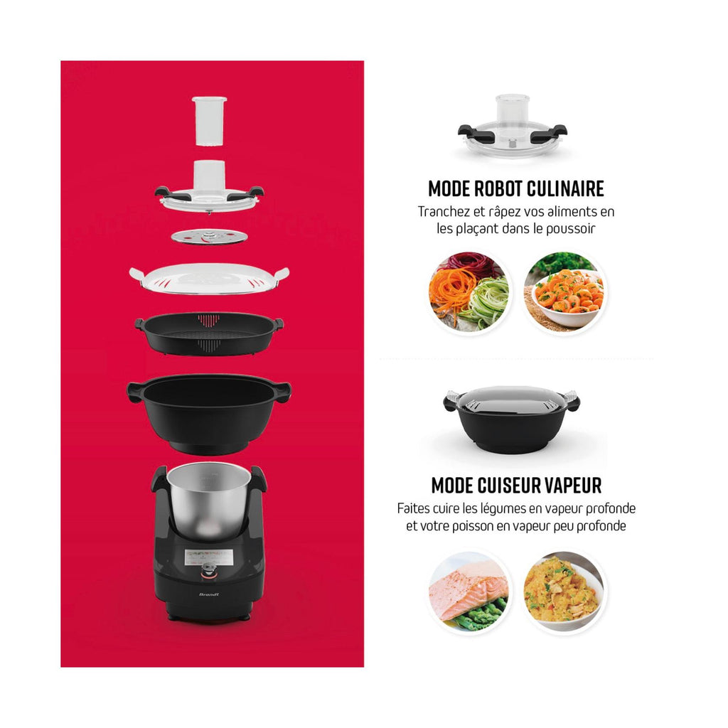 Multifunktionel foodprocessor Qulinart Connect - Sort