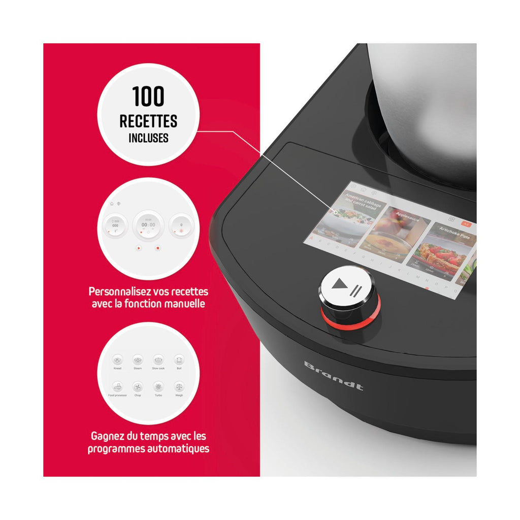 Multifunktionel foodprocessor Qulinart Connect - Sort
