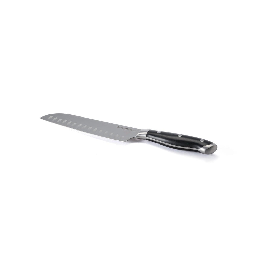 Coltello Santoku Rivettato - Nero
