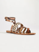 Sandales Colorata - Camel, Bronze & Gold