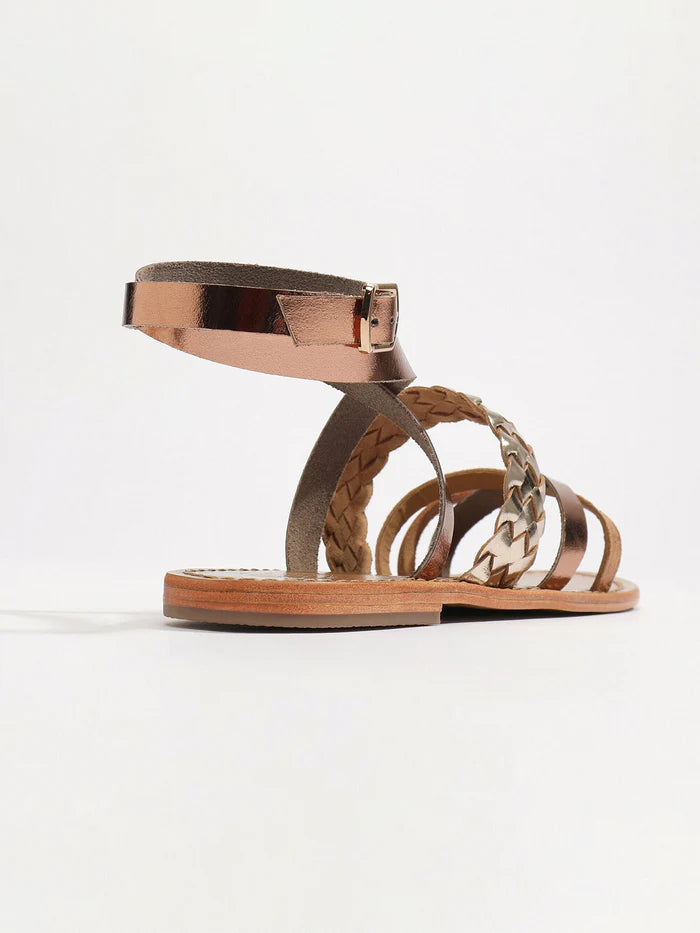 Sandales Colorata - Camel, Bronze & Gold