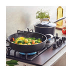 Set of 3 Saucepans - Black