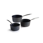 Set of 3 Saucepans - Black