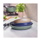 Stackable Cookware Set With Removable Handle 10 Pieces - Pastel Green