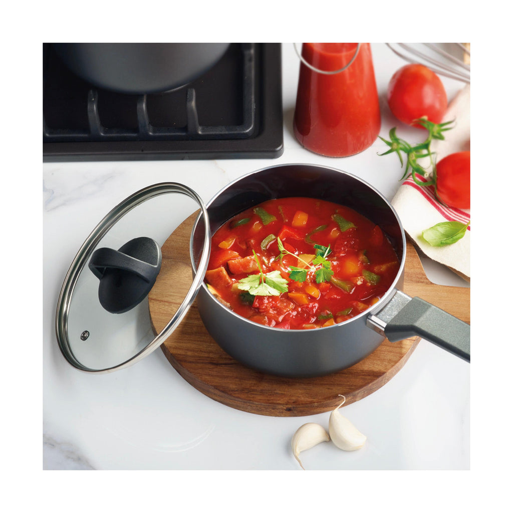 Set De 3 Casseroles Avec Poignée En Bakélite - Noir