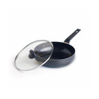 Sauté Pan With Bakelite Handle + Lid - Black