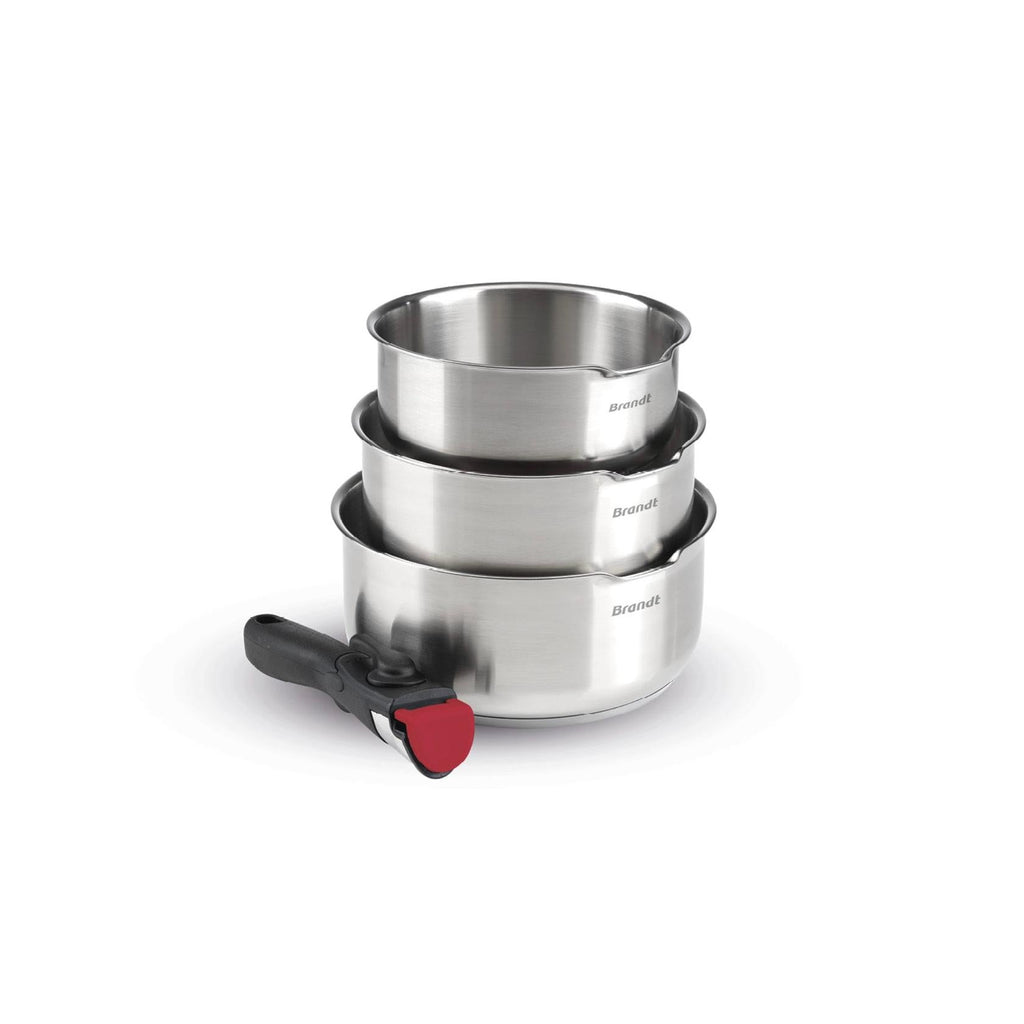 4-Piece Cookware Set In Stainless Steel