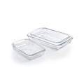 Set De 3 Plats À Four En Verre