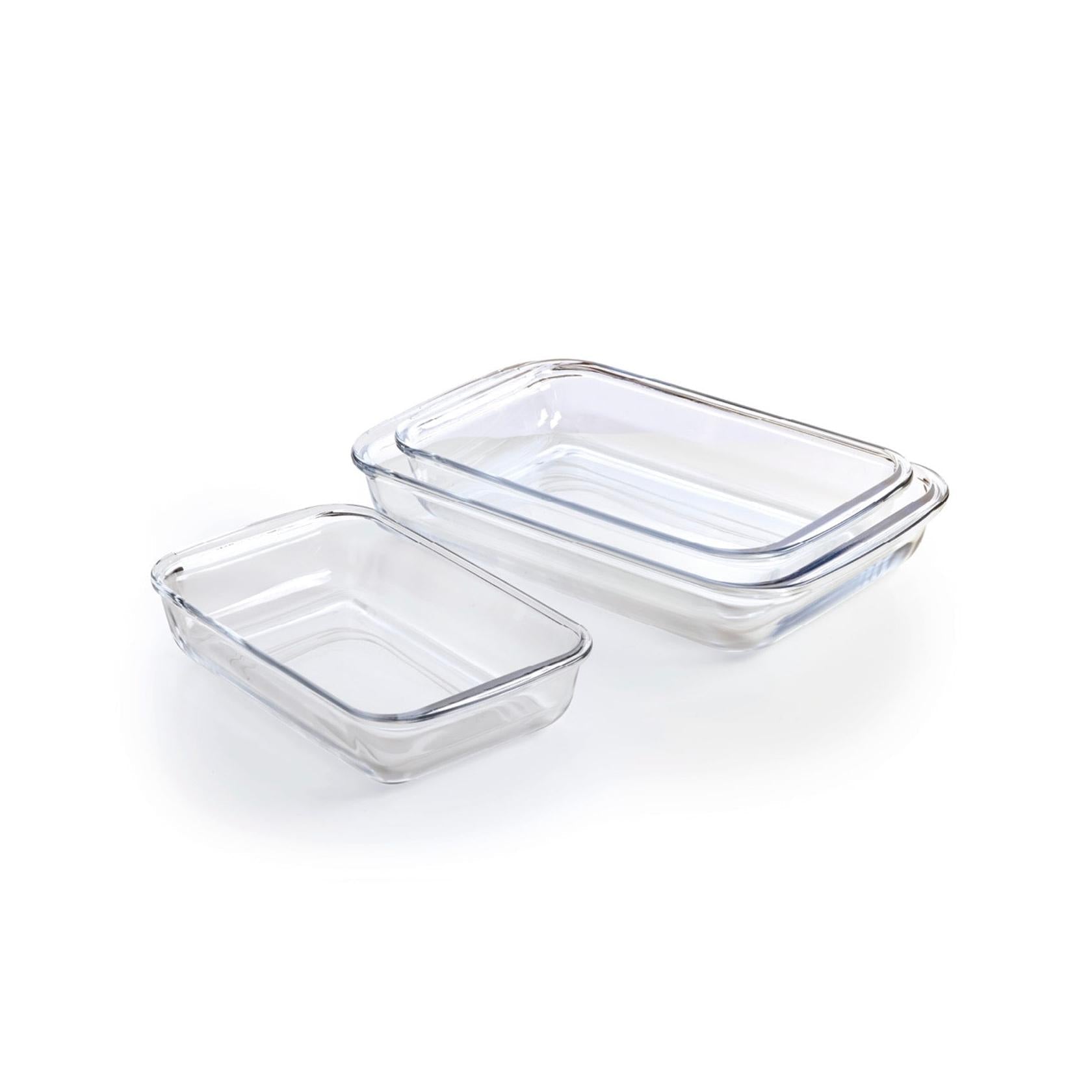 Set De 3 Plats À Four En Verre