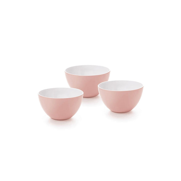 Set van 3 kommetjes - Melamine - Oudroze