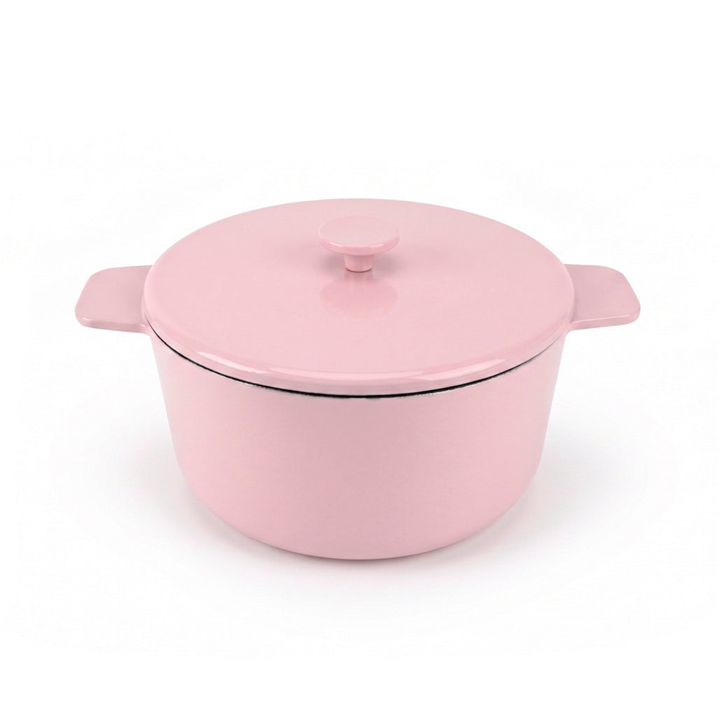 Cocotte Ronde Avec Couvercle - Rose