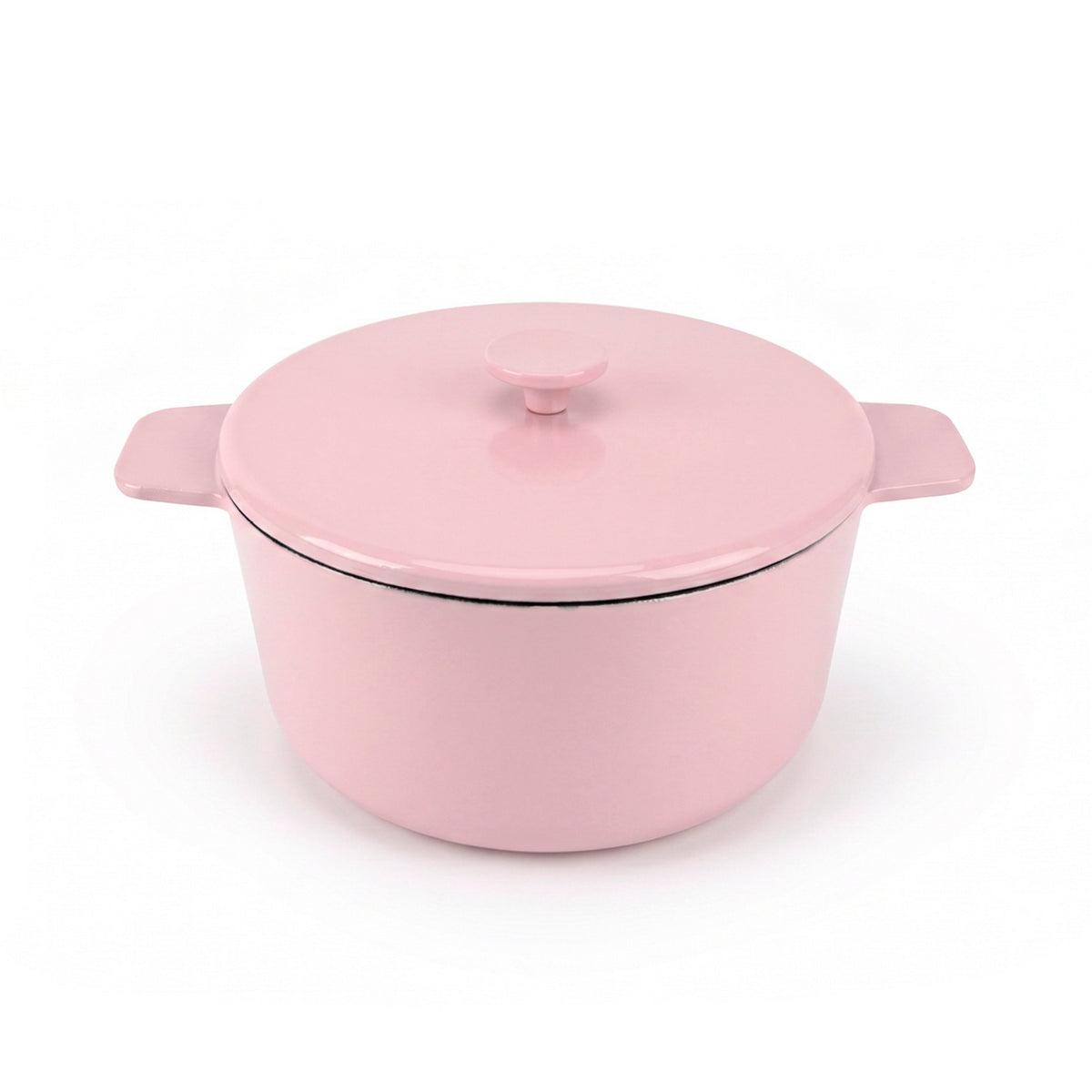 Cocotte Ronde Avec Couvercle - Rose
