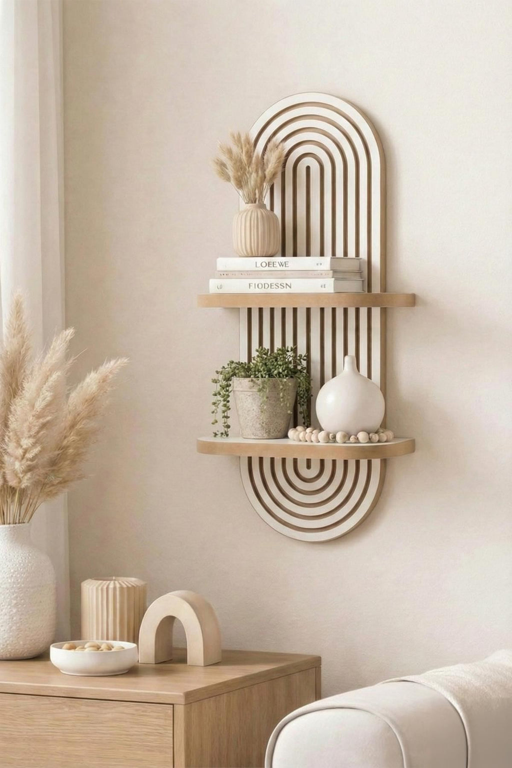 Artmtkwll2D Wall Shelf - White