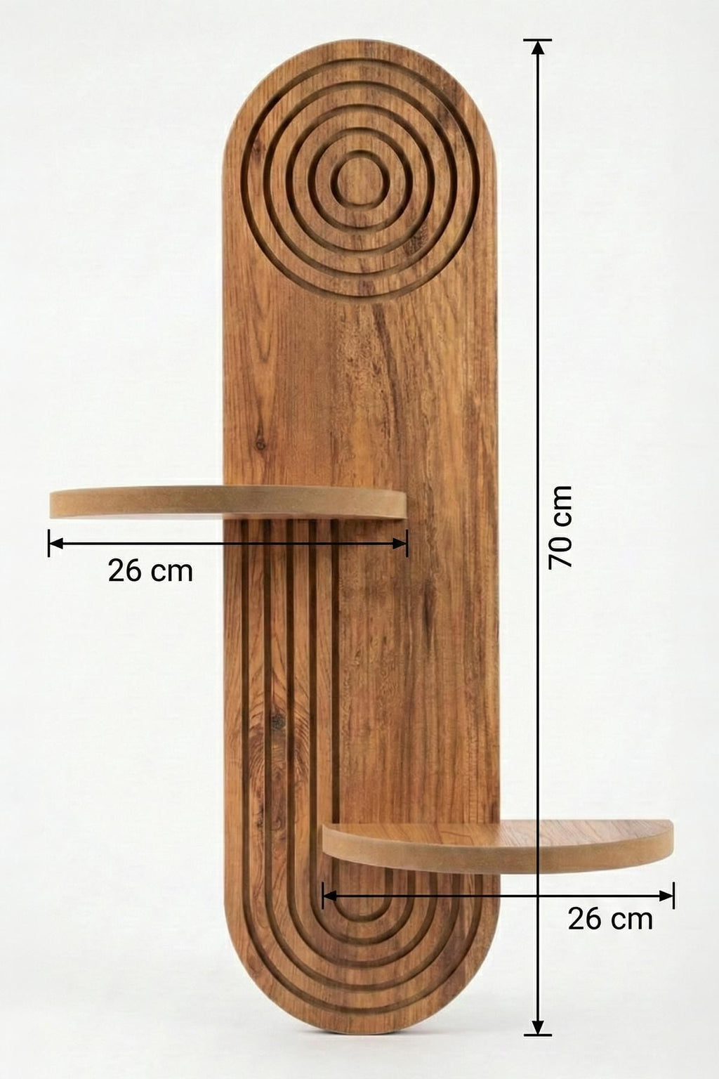 Estantería Mural Artmtkwll3 - Roble