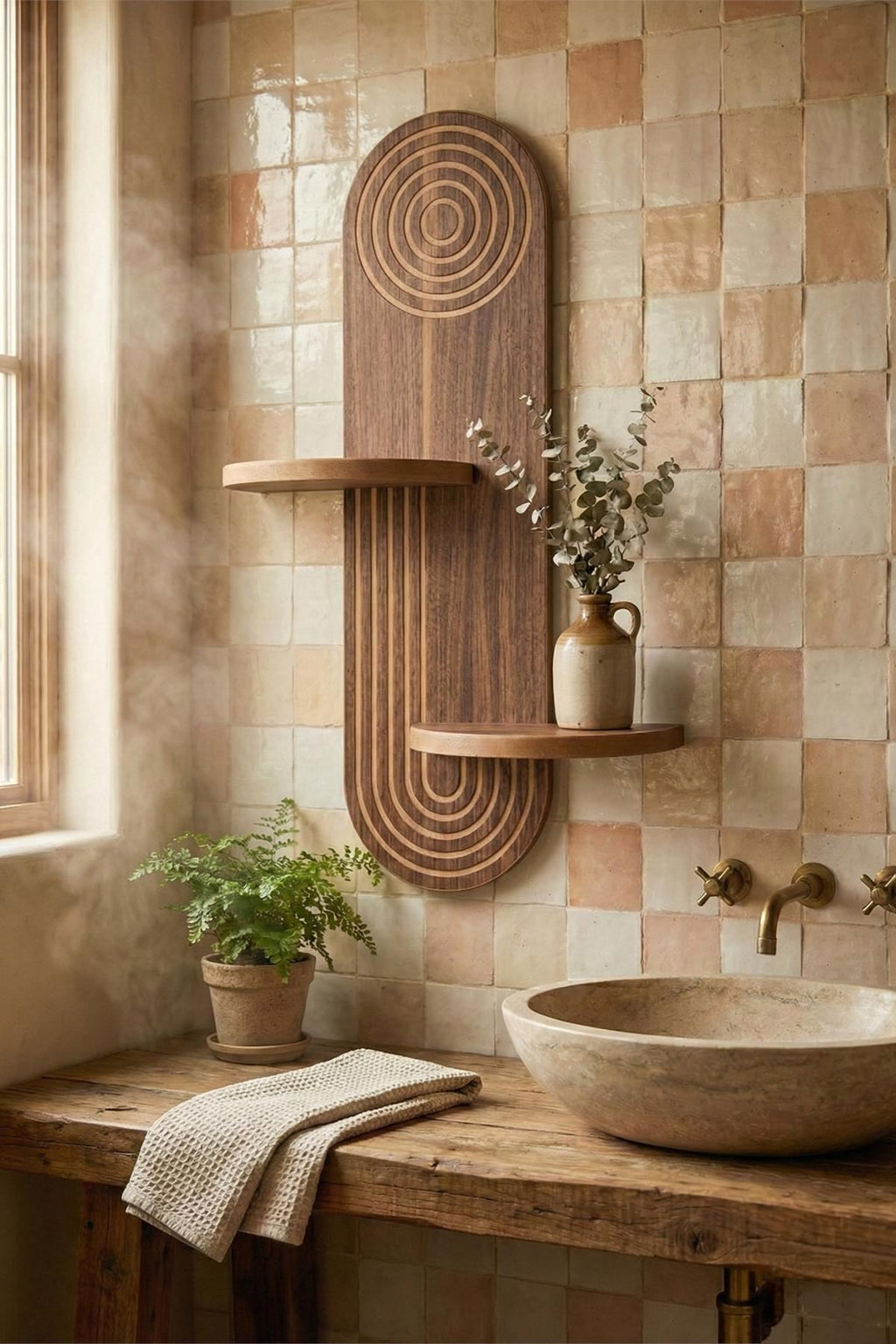 Estantes de Pared Artmtkwll3 - Wengué