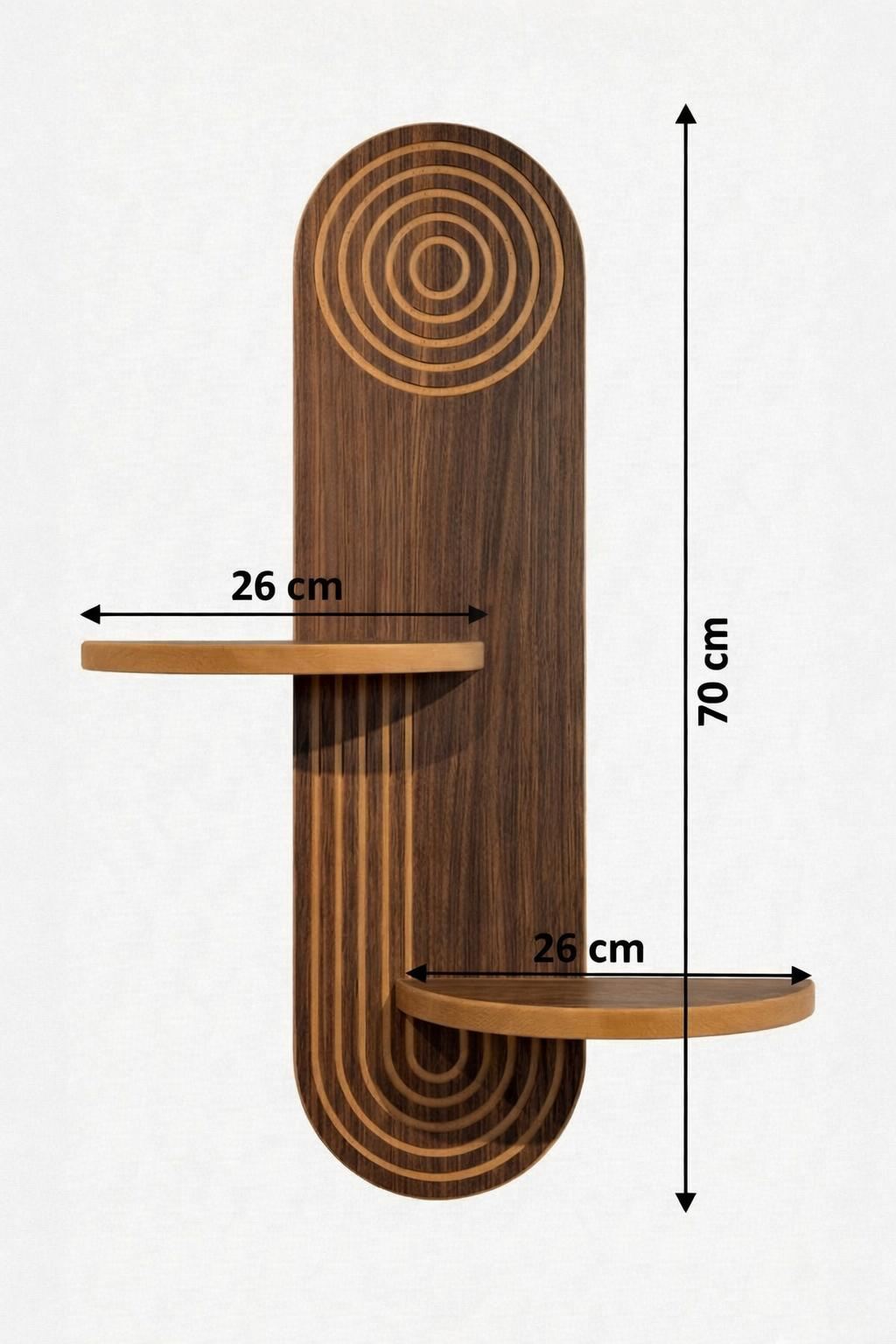 Estantes de Pared Artmtkwll3 - Wengué