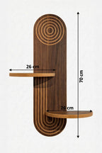 Estantes de Pared Artmtkwll3 - Wengué