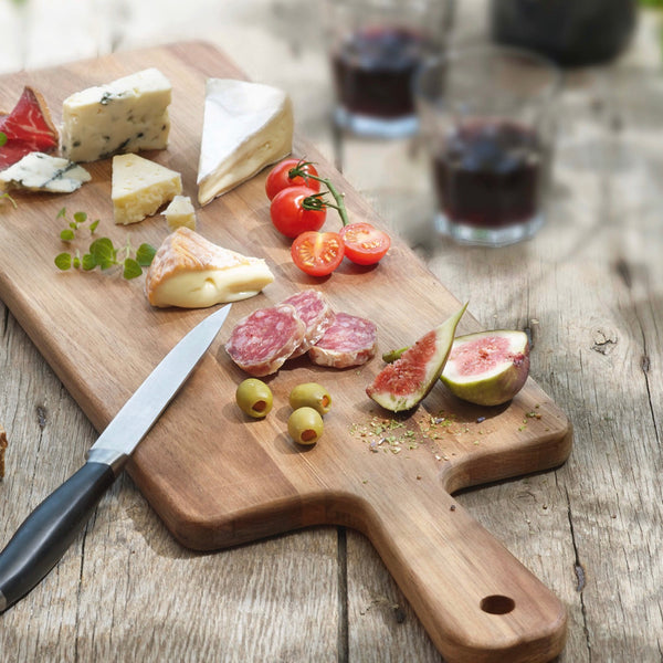 Rectangular & Reversible Serving & Cutting Board - Light Brown