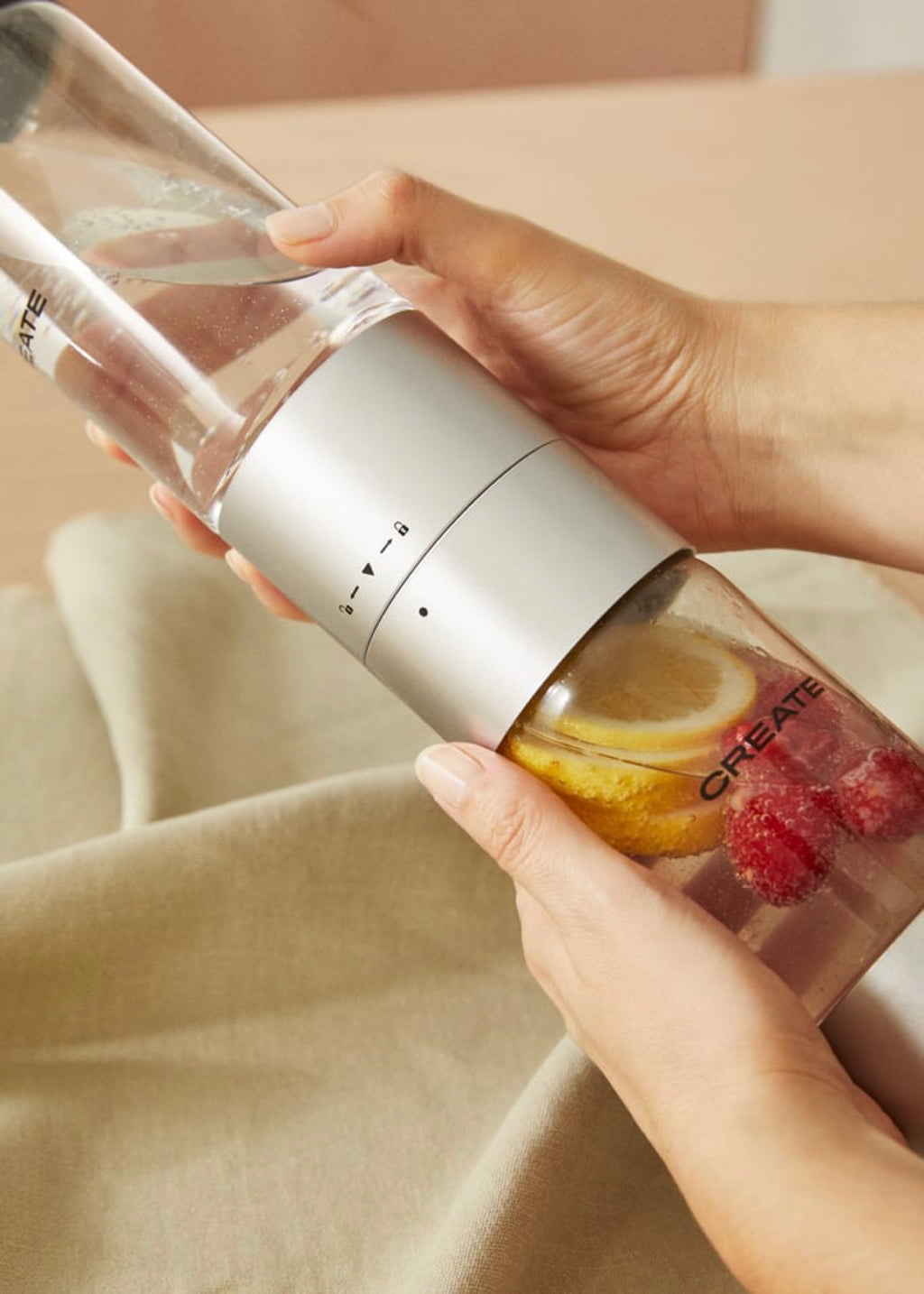 Botella Doble (500Ml+350Ml) Para Soda Maker Studio - Plata